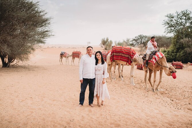 Red Dunes Dubai Desert Safari with Live show, Sandboarding & BBQ - Tanura, belly dance, Arabic music, and fire