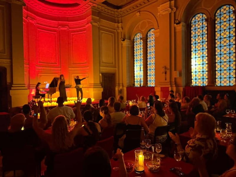 Rome: Freddie Mercury Opera Show - A table, a glass of wine, and a short welcome