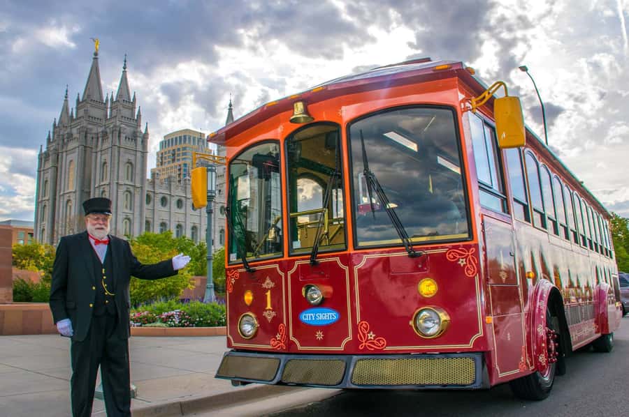 Salt Lake City: Trolley Show-Tour - A trolley ride with a theater curtain call
