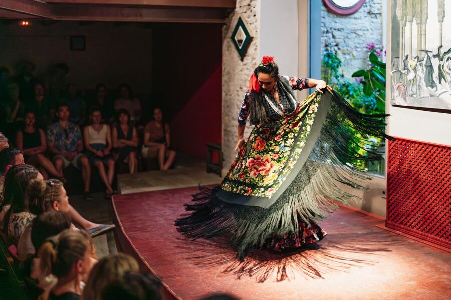 Seville: Casa de la Memoria Flamenco Show - The ticket pickup and arrival routine