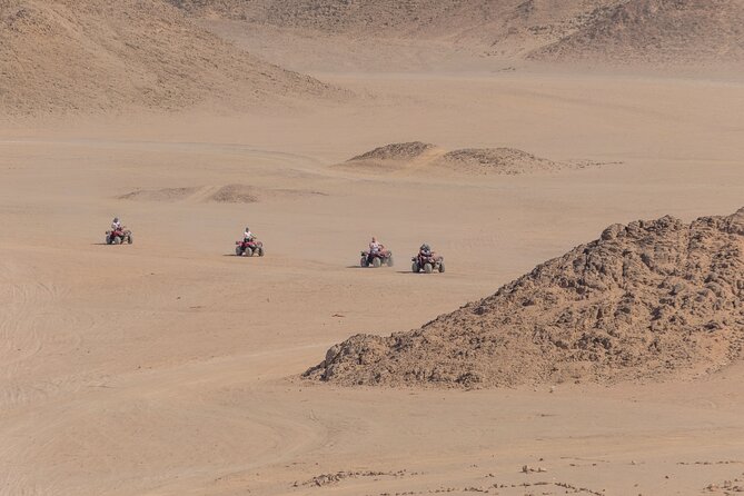 Sharm: Quad Bike or Car Buggy, Camel ride & optional VIP Bedouin Dinner & Show - What the VIP dinner and show adds
