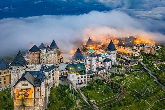 Sunrise My Son-Golden Bridge-Dragon Bridge Show & Seafood Meals - My Son Sanctuary and its red-brick towers