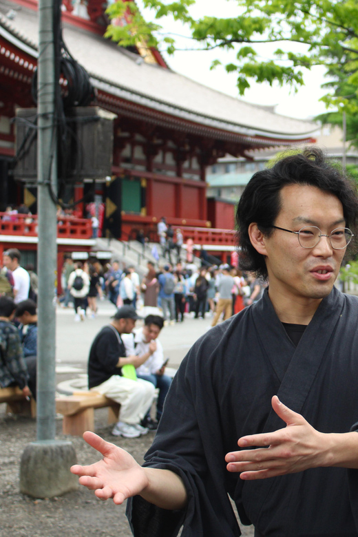 Tokyo: Asakusa Walking Tour & Comedy Night - Asakusa Shrine and the meaning of the sacred sites