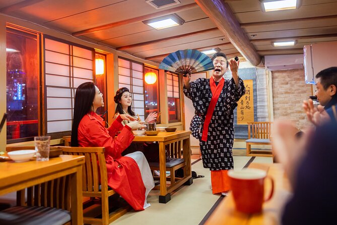 Tokyo Bay Yakatabune Dinner/Day Cruise with Japan Show and Drinks - Shamisen music and the cultural side