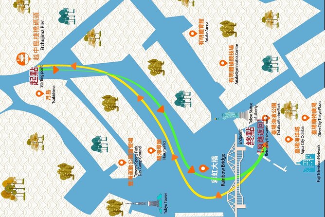 Tokyo Bay Yakatabune Dinner/Day Cruise with Japan Show and Drinks - Fuji TV and Tokyo’s waterfront architecture
