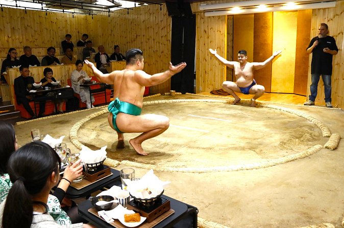 Tokyo Sumo Entertainment Show with Chicken Hot Pot and Photo - Photos, a gift, and the final goodbye