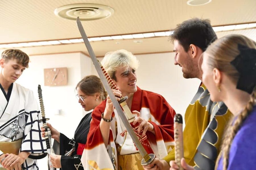Tokyo: Taishu Engeki Show with Kimono and Sword Lesson - Who will enjoy this Asakusa experience most?