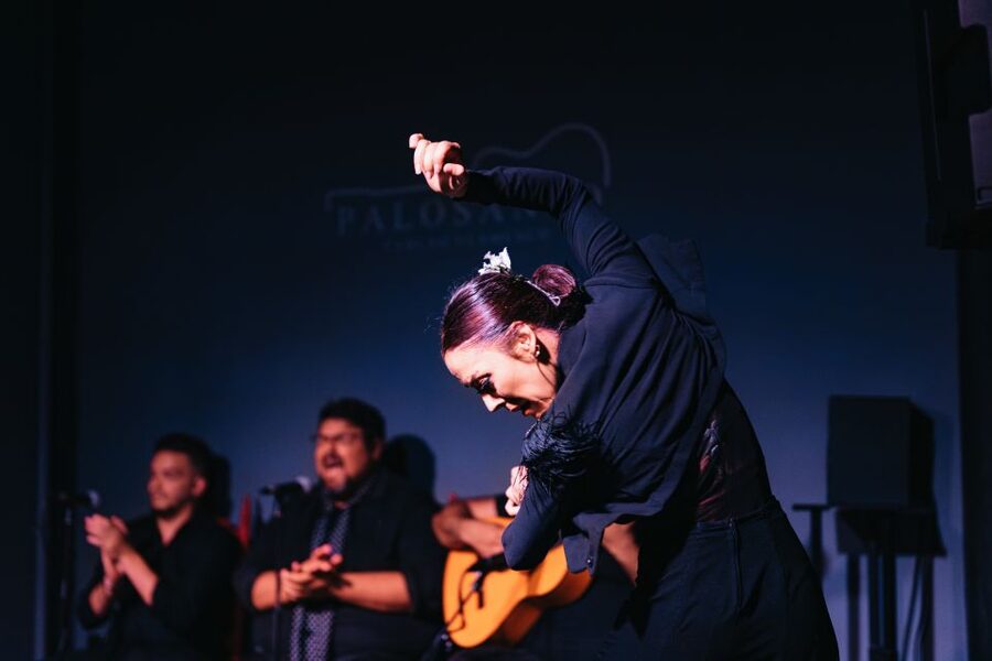 Valencia: Palosanto Flamenco Show Ticket - Entering the small white-fronted tablao