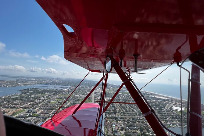 West End Tour, Open Cockpit Biplane Ride - West Bay, beaches, and San Luis Pass from the air